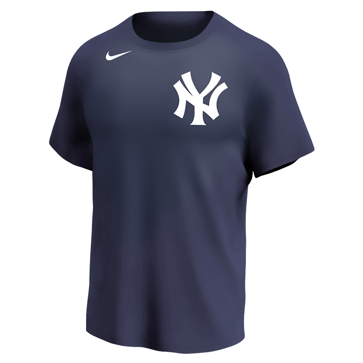 Yankees MLB Adult League Team Jerseys - Strive for Greatness in Nike Wordmark Poly Tees - N223
